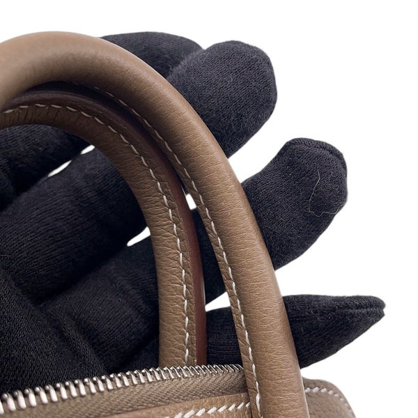 エルメス ボリード1923 ミニ エトゥープ/シルバー金具 エバーカラー K刻印 ２wayショルダー