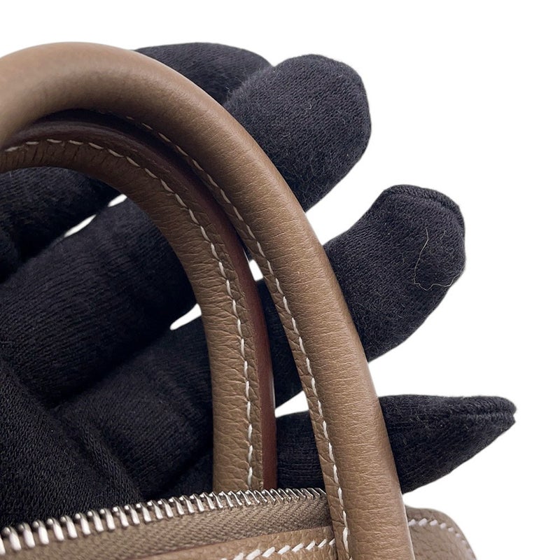 エルメス ボリード1923 ミニ エトゥープ/シルバー金具 エバーカラー K刻印 ２wayショルダー