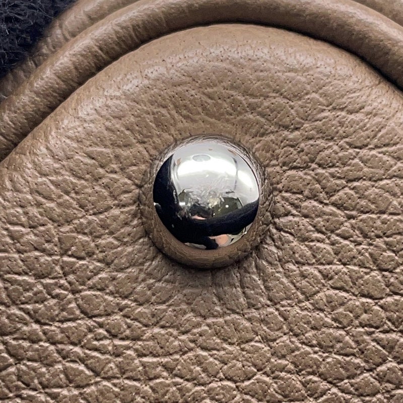 エルメス ボリード1923 ミニ エトゥープ/シルバー金具 エバーカラー K刻印 ２wayショルダー