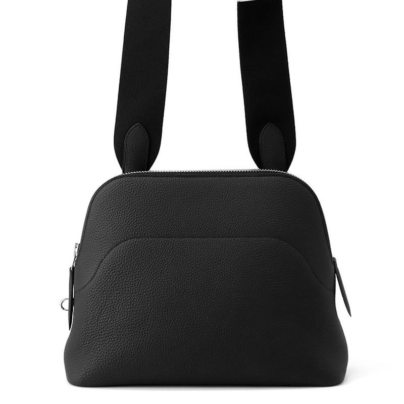 エルメス ショルダーバッグ ボリ－ド メッセンジャー ブラック/シルバー金具 トゴ K刻印 黒