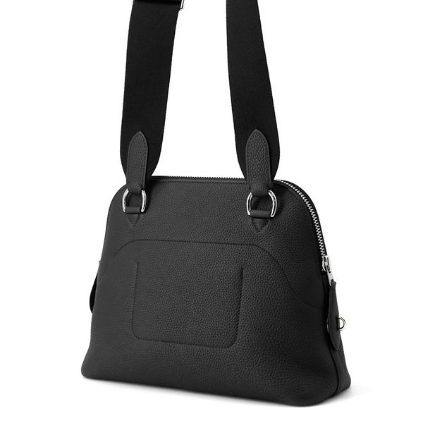 エルメス ショルダーバッグ ボリ－ド メッセンジャー ブラック/シルバー金具 トゴ K刻印 黒