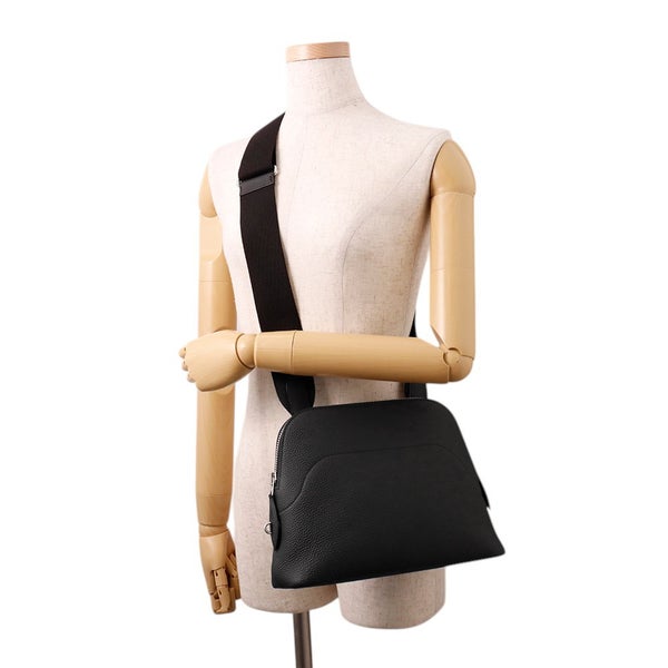 エルメス ショルダーバッグ ボリ－ド メッセンジャー ブラック/シルバー金具 トゴ K刻印 黒