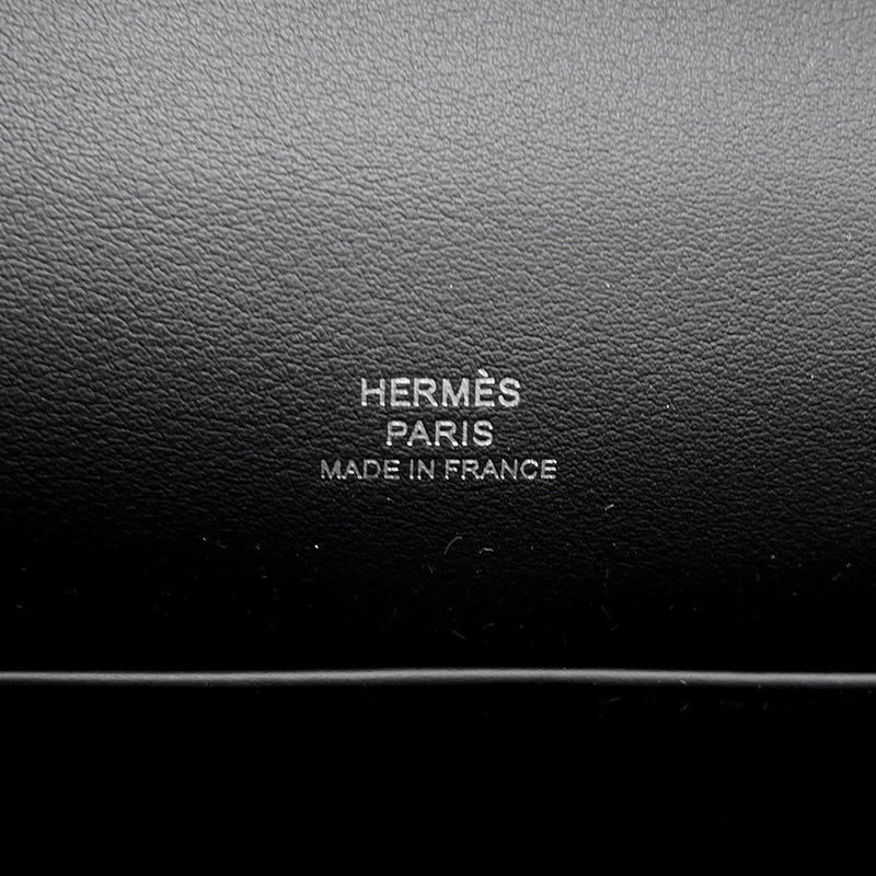 エルメス ハンドバッグ ポシェットケリー ブラック/シルバー金具 スイフト K刻印 黒