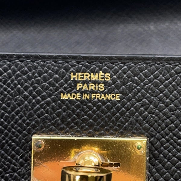 エルメス ケリーウォレット ロング トゥーゴー ブラック/ゴールド金具 エプソン W刻印 HERMES 黒
