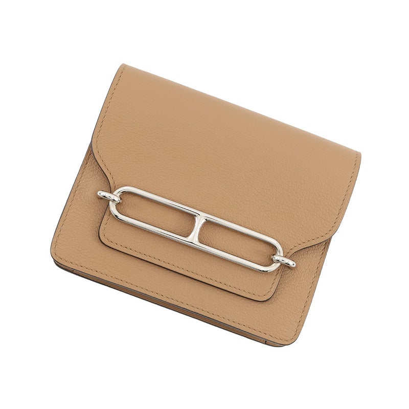 エルメス 財布 ロウリス ルリ スリム ヴェルソ  チャイ/ライム/シルバー金具エバーカラー U刻印 財布