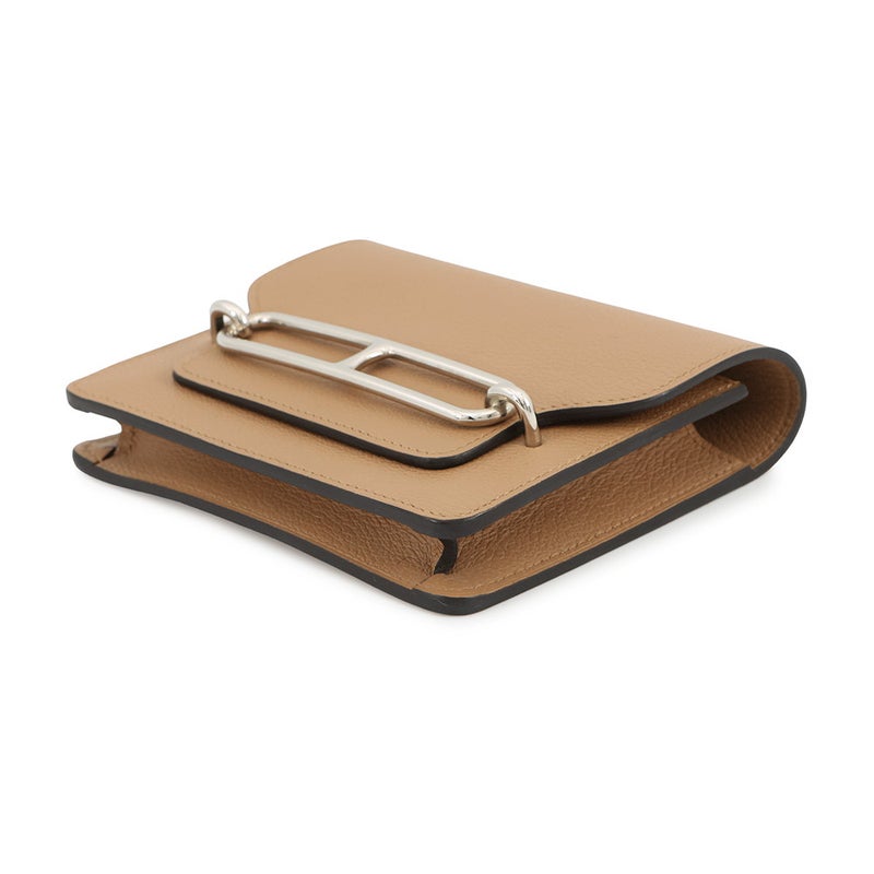 エルメス 財布 ロウリス ルリ スリム ヴェルソ  チャイ/ライム/シルバー金具エバーカラー U刻印 財布