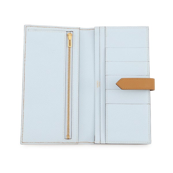 エルメス 長財布 ベアンスフレ ヴェルソ セサミ/ブルーブリュム/ゴールド金具 エプソン Z刻印