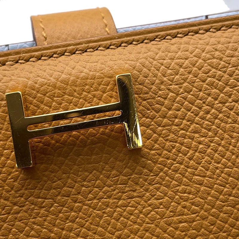 エルメス 長財布 ベアンスフレ ヴェルソ セサミ/ブルーブリュム/ゴールド金具 エプソン Z刻印