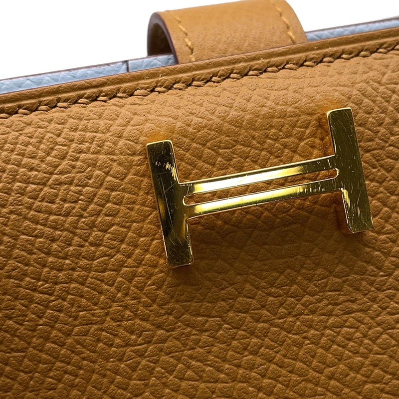 エルメス 長財布 ベアンスフレ ヴェルソ セサミ/ブルーブリュム/ゴールド金具 エプソン Z刻印