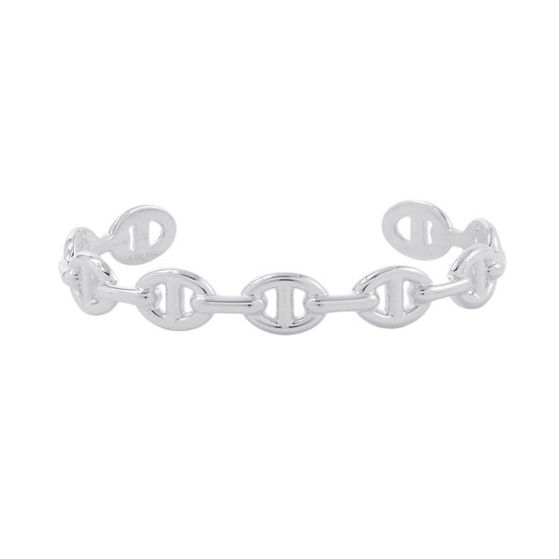 エルメス ブレスレット シェーヌダンクル アンシェネ バングル SV925シルバー サイズLG HERMES バングル