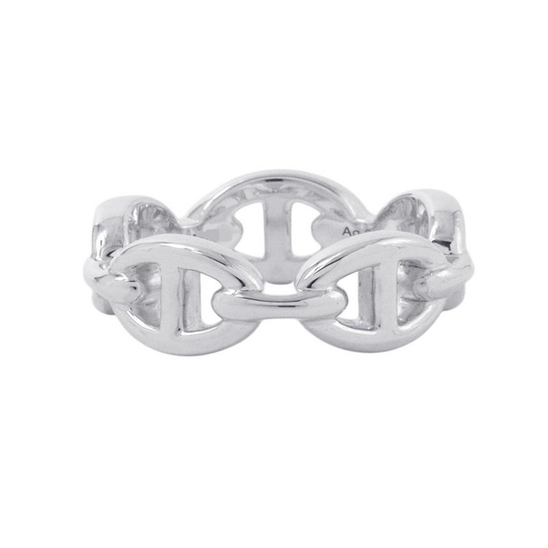 エルメス リング シェーヌダンクル アンシェネPM Enchainee SV925シルバー リングサイズ54 HERMES ジュエリー