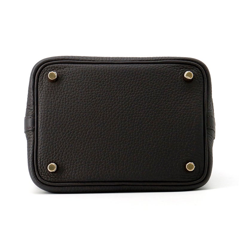 エルメス ハンドバッグ ピコタンロックPM プルノワール/ゴールド金具 トリヨンクレマンス W刻印