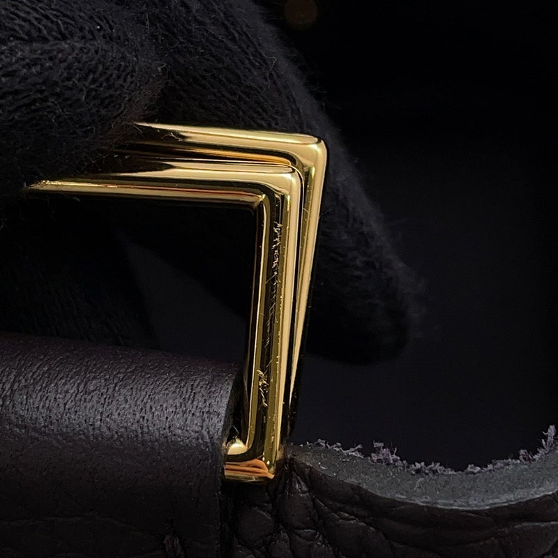 エルメス ハンドバッグ ピコタンロックPM プルノワール/ゴールド金具 トリヨンクレマンス W刻印