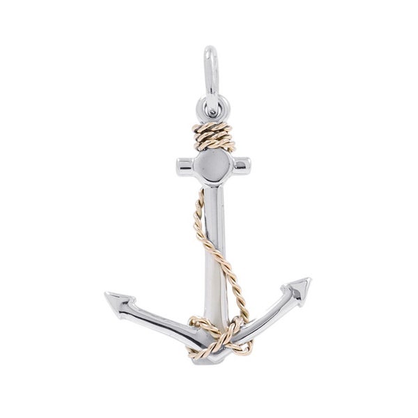 ティファニー ペンダントトップ アンカー ネックレス トップ SV925シルバー K14YGイエローゴールド Tiffany&Co. ジュエリー