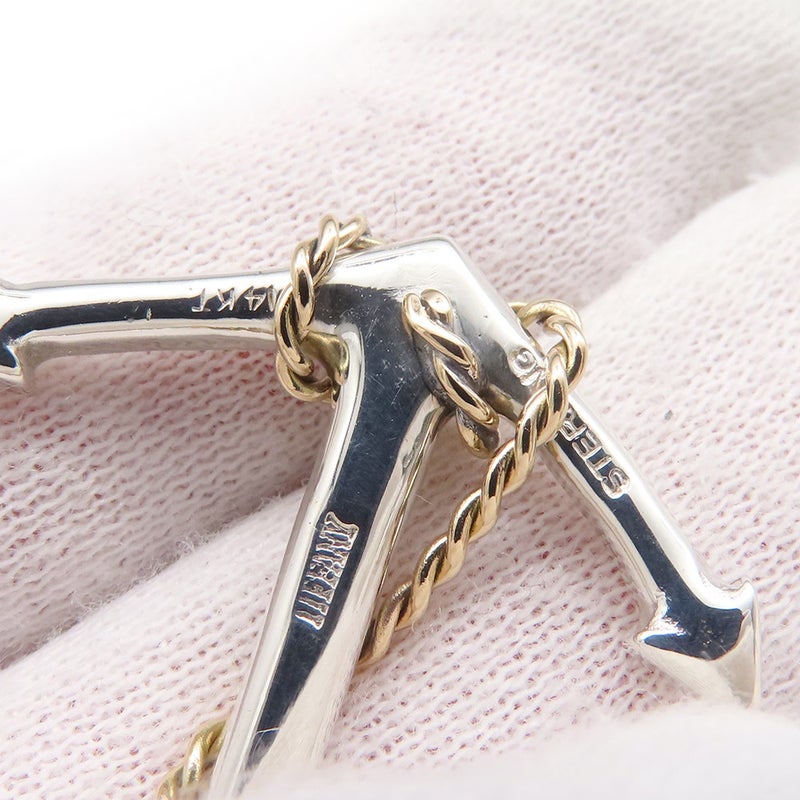 ティファニー ペンダントトップ アンカー ネックレス トップ SV925シルバー K14YGイエローゴールド Tiffany&Co. ジュエリー
