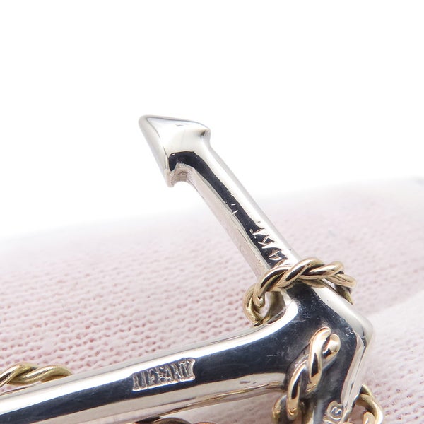 ティファニー ペンダントトップ アンカー ネックレス トップ SV925シルバー K14YGイエローゴールド Tiffany&Co. ジュエリー