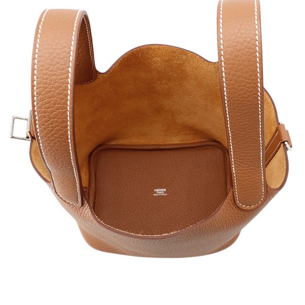 エルメス ハンドバッグ ピコタンロックPM ゴールド/シルバー金具 トリヨンクレマンス K刻印