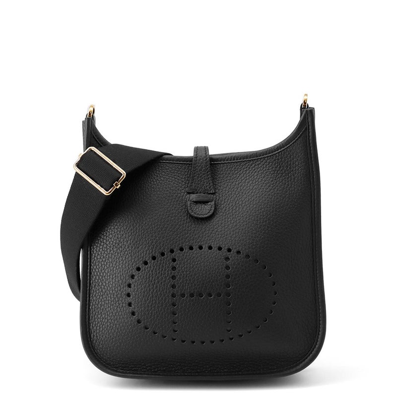 エルメス ショルダーバッグ エブリン3 23 ブラック/ゴールド金具 トリヨンクレマンス G刻印 黒