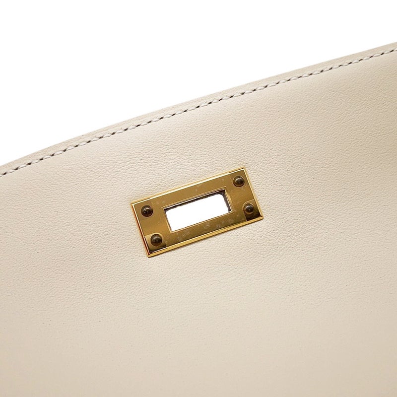 エルメス ショルダーバッグ ケリーダンス2 クレ/ゴールド金具 スイフト K刻印 クラッチバッグ