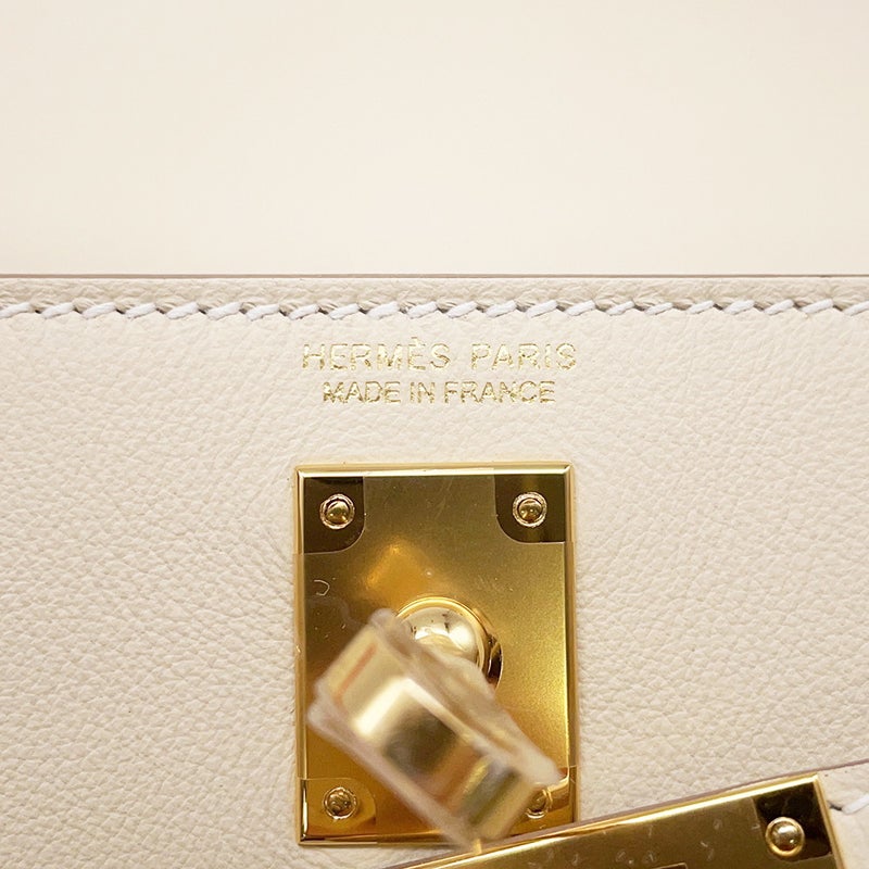 エルメス ショルダーバッグ ケリーダンス2 クレ/ゴールド金具 スイフト K刻印 クラッチバッグ