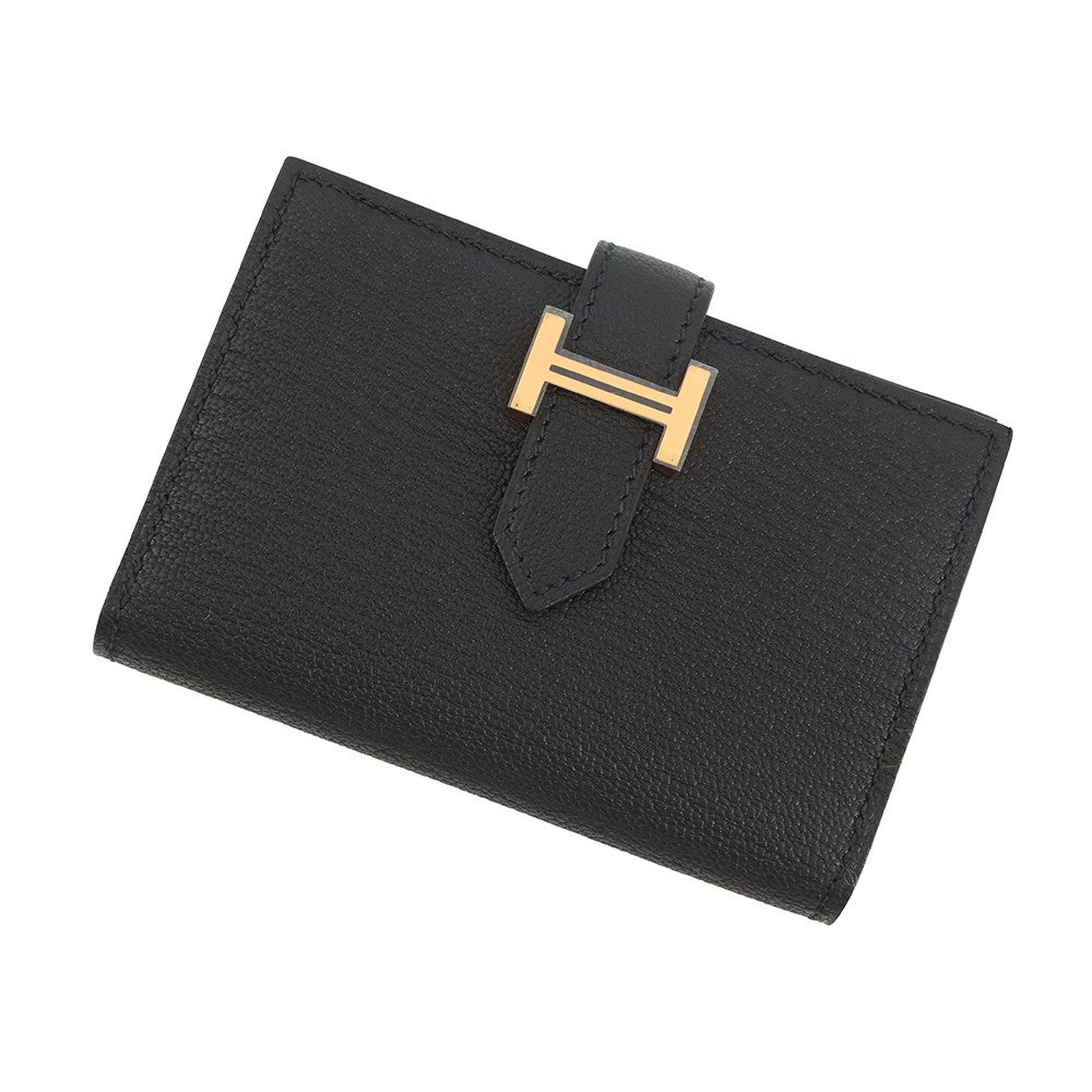 最終値下げ HERMES べアン ミニ Z刻印 カードケース HERMES(エルメス) ベアンミニカードケースX刻印 X刻印 - ネイビー