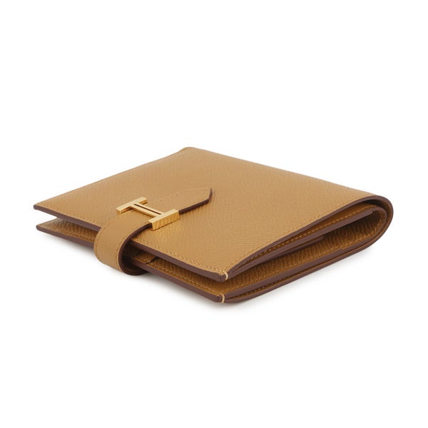エルメス 二つ折り財布 ベアンコンパクト セサミ/ゴールド金具 エプソン W刻印 財布