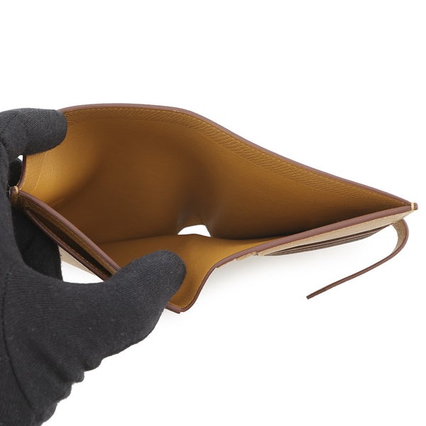 エルメス 二つ折り財布 ベアンコンパクト セサミ/ゴールド金具 エプソン W刻印 財布