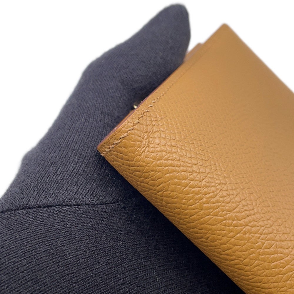 エルメス 二つ折り財布 ベアンコンパクト セサミ/ゴールド金具