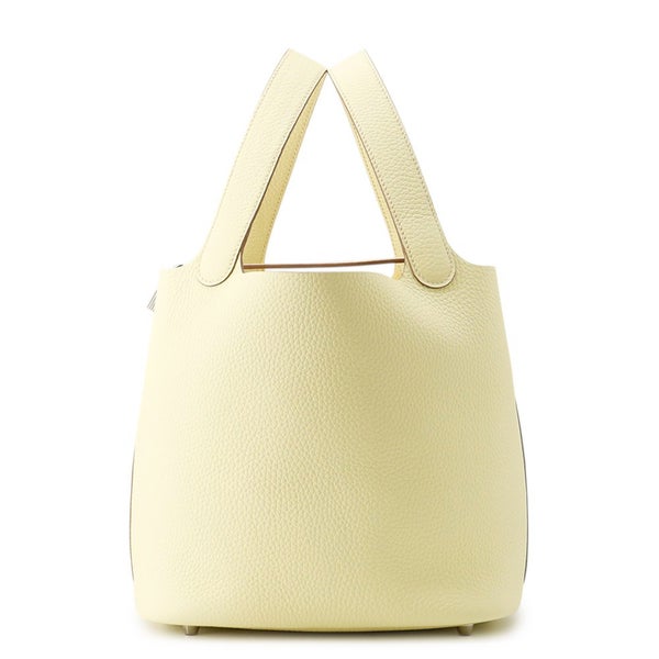 エルメス ハンドバッグ ピコタンロックMM ジョーヌミルトン/シルバー金具 トリヨンクレマンス K刻印