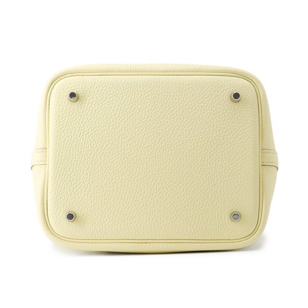 エルメス ハンドバッグ ピコタンロックMM ジョーヌミルトン/シルバー金具 トリヨンクレマンス K刻印