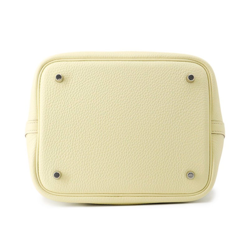 エルメス ハンドバッグ ピコタンロックMM ジョーヌミルトン/シルバー金具 トリヨンクレマンス K刻印