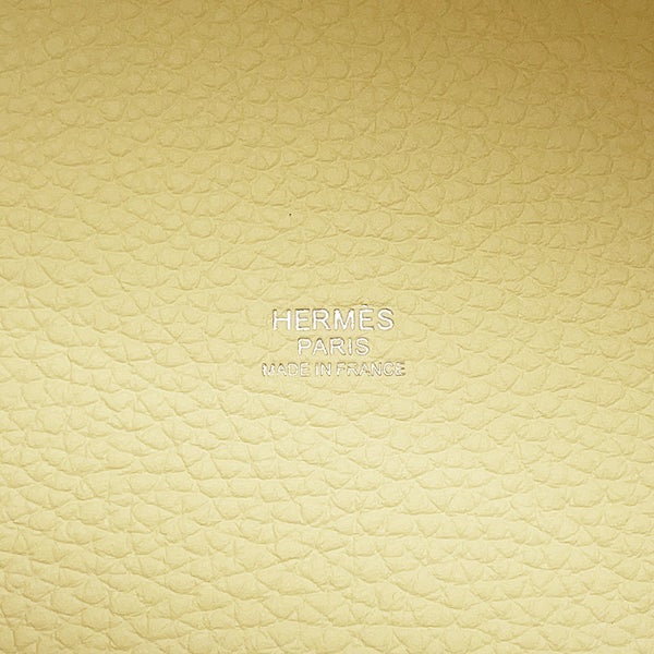 エルメス ハンドバッグ ピコタンロックMM ジョーヌミルトン/シルバー金具 トリヨンクレマンス K刻印