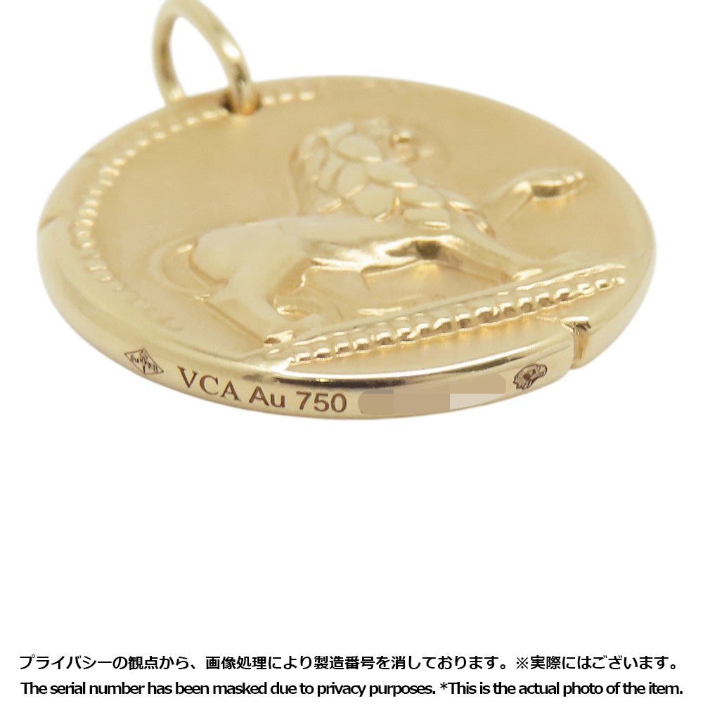 ヴァンクリ ペンダントトップ ゾディアック メダル レオニス K18YG