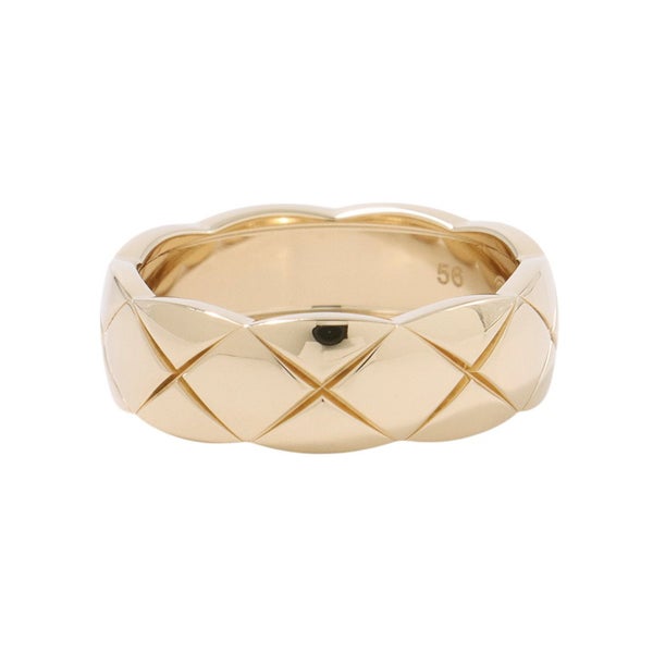 シャネル リング ココクラッシュ コレクション ミディアムモデル MM K18YGイエローゴールド リングサイズ56 J10571 ジュエリー