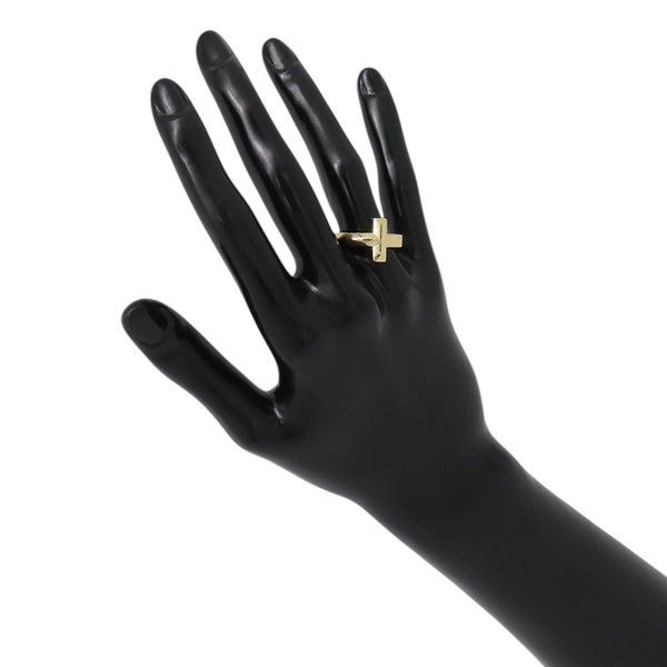 ティファニー リング Tワン リング K18YGイエローゴールド リングサイズ約15号 Tiffany&Co. 指輪 ジュエリー