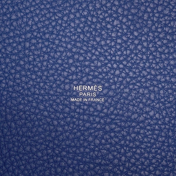 エルメス ハンドバッグ ピコタンロックPM ブルータイ/シルバー金具 トリヨンクレマンス K刻印