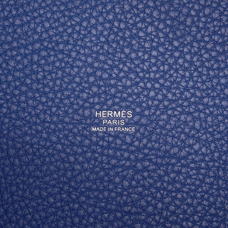 エルメス ハンドバッグ ピコタンロックPM ブルータイ/シルバー金具 トリヨンクレマンス K刻印