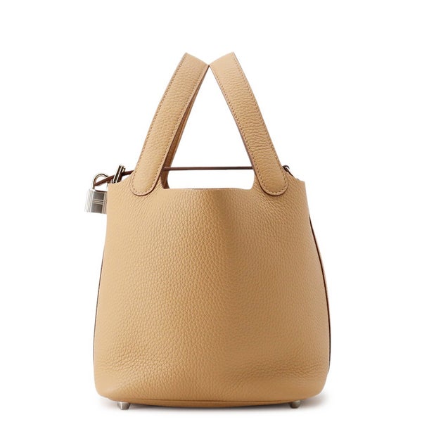 エルメス ハンドバッグ ピコタンロックPM ビスキュイ/シルバー金具 トリヨンクレマンス K刻印