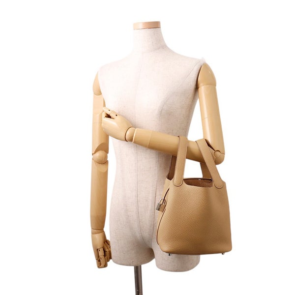 エルメス ハンドバッグ ピコタンロックPM ビスキュイ/シルバー金具 トリヨンクレマンス K刻印