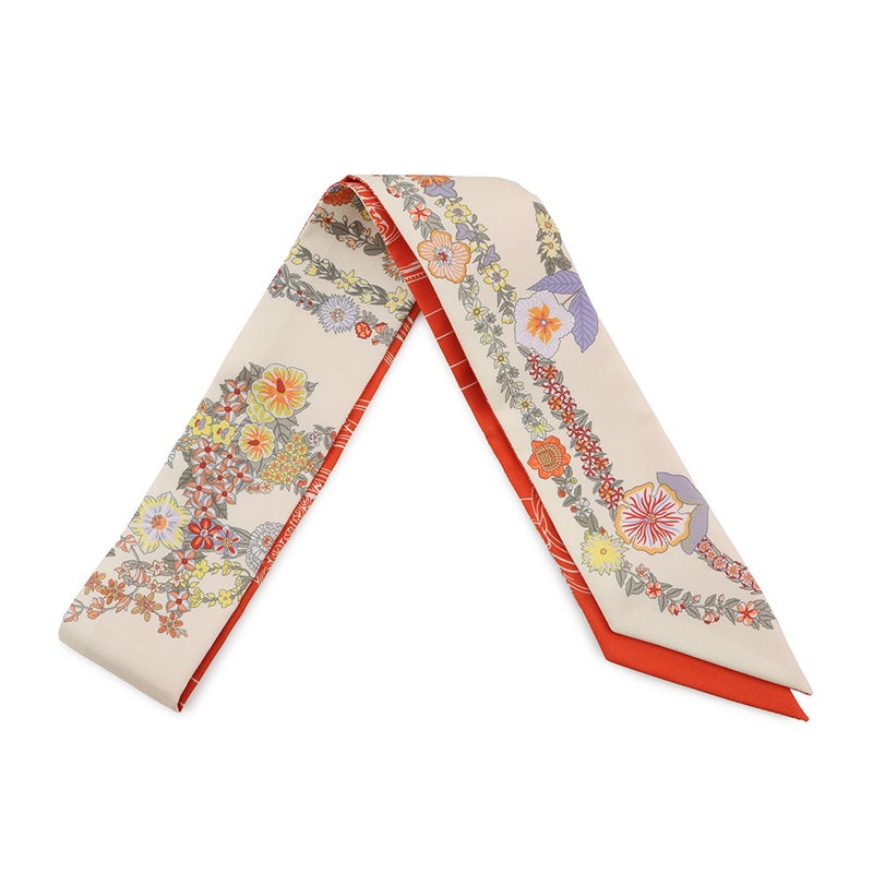 エルメス スカーフ ツイリー ブリッド・ドゥ・ガラ・アン・フルール&アイライナー Brides de Gala en fleurs HERMES シルク 2025年春夏