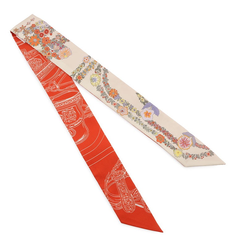 エルメス スカーフ ツイリー ブリッド・ドゥ・ガラ・アン・フルール&アイライナー Brides de Gala en fleurs HERMES シルク 2025年春夏