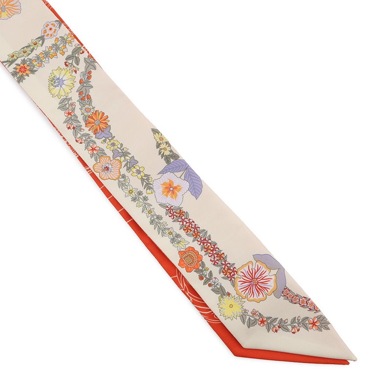 エルメス スカーフ ツイリー ブリッド・ドゥ・ガラ・アン・フルール&アイライナー Brides de Gala en fleurs HERMES シルク 2025年春夏