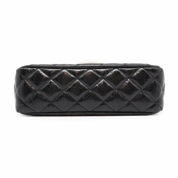 シャネル チェーンショルダーバッグ マトラッセ ココマーク シャイニークランプルカーフレザー AS4322 CHANEL 2way 黒