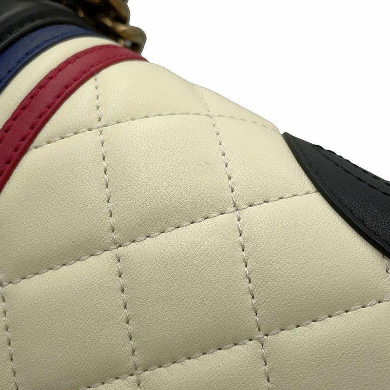 シャネル チェーンショルダーバッグ マトラッセ ココマーク ボーイシャネル A67086 CHANEL 黒 白