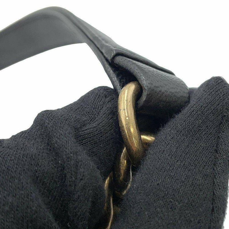 シャネル チェーンショルダーバッグ マトラッセ ココマーク ボーイシャネル A67086 CHANEL 黒 白