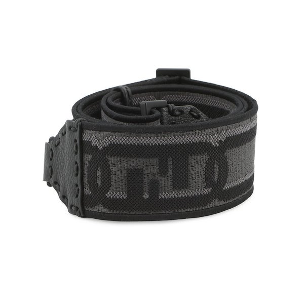 フェンディ ショルダーストラップ ストラップユー FFロゴ キャンバス レザー 8AV444 FENDI 黒