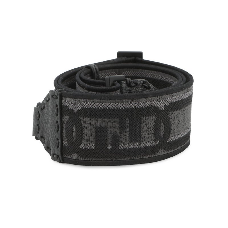 フェンディ ショルダーストラップ ストラップユー FFロゴ キャンバス レザー 8AV444 FENDI 黒