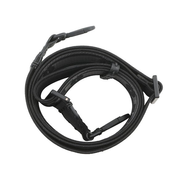 フェンディ ショルダーストラップ ストラップユー FFロゴ キャンバス レザー 8AV444 FENDI 黒