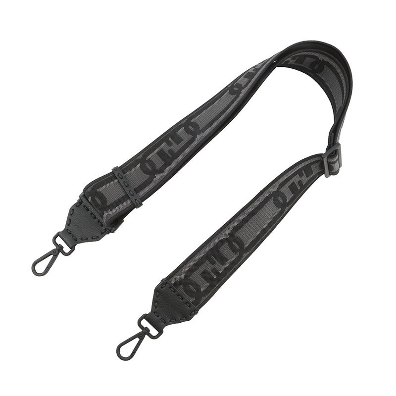 フェンディ ショルダーストラップ ストラップユー FFロゴ キャンバス レザー 8AV444 FENDI 黒