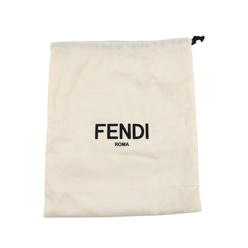 フェンディ ショルダーストラップ ストラップユー FFロゴ キャンバス レザー 8AV444 FENDI 黒